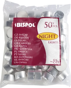 Podgrzewacze tealight 8h 50 sztuk w folii