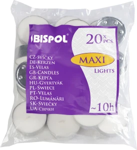 Podgrzewacze tealight 10h 20 sztuk w folii
